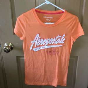orange t-shirt from Aeropostale